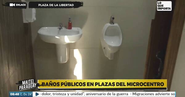 La Nación / Municipalidad de Asunción instala sanitarios en plazas céntricas