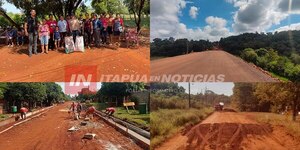 COMIENZAN NUEVAS OBRAS ASFÁLTICAS EN LA CIUDAD DE CARLOS A. LÓPEZ - Itapúa Noticias