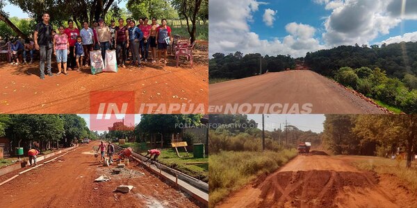 COMIENZAN NUEVAS OBRAS ASFÁLTICAS EN LA CIUDAD DE CARLOS A. LÓPEZ - Itapúa Noticias