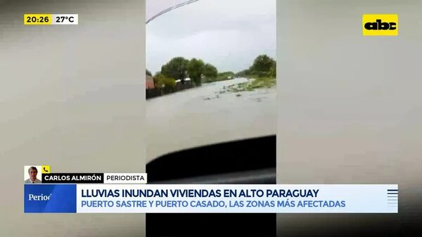 Lluvias inundan viviendas en Alto Paraguay - Periodísticamente - ABC Color