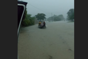 (VIDEO) INC cerrado debido a tremenda inundación que afecta la zona de Vallemí