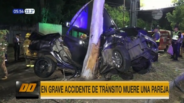 Hombre y mujer mueren en accidente sobre Mariscal López