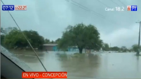 Concepción, Alto Paraguay y Presidente Hayes bajo agua por intensas lluvias - Noticias Paraguay