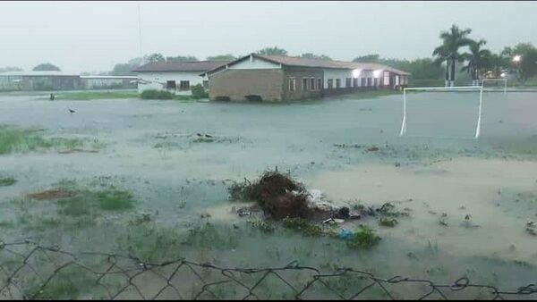 Puerto Casado bajo agua: "La primera vez que ocurre algo así"