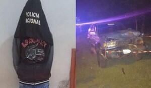 Conductor de camioneta que mató y abandonó a motociclista fue detenido - Noticiero Paraguay