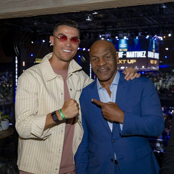 Versus / Cristiano Ronaldo estuvo con Mike Tyson para presenciar una velada de boxeo