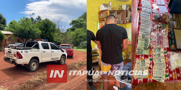 ALLANARON UNA VIVIENDA E INCAUTARON DROGAS EN TOMÁS R. PEREIRA. - Itapúa Noticias