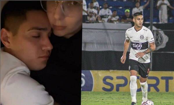 Zárate es consolado por su novia después lo que hizo en la cancha
