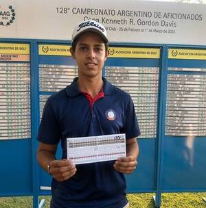 Un paraguayo hizo historia en el 128º Campeonato Argentino de Aficionados de Golf