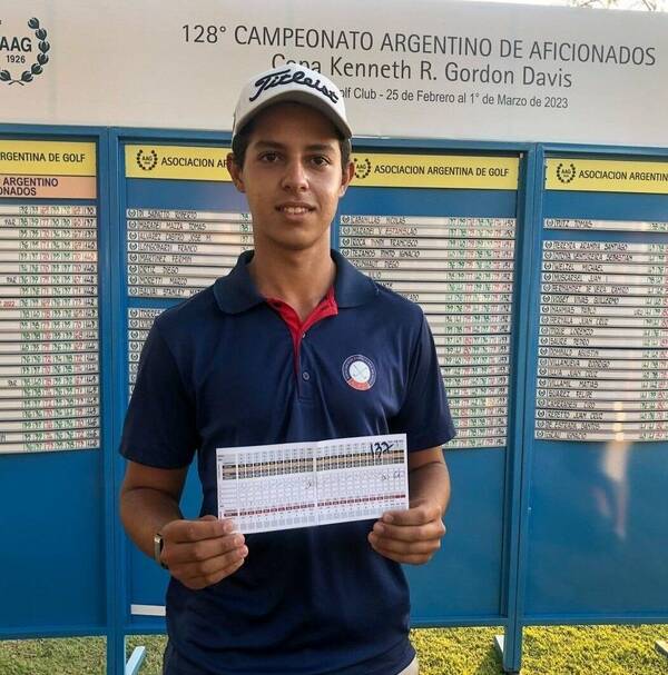 Un paraguayo hizo historia en el 128º Campeonato Argentino de Aficionados de Golf