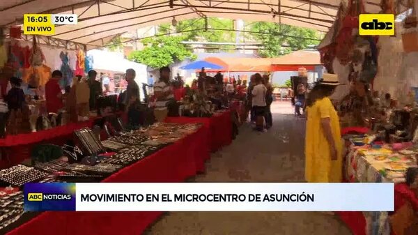 Movimiento en el microcentro de Asunción - ABC Noticias - ABC Color