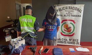 Capturan a motochorro en Franco