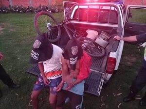 Aprehendieron a sospechosos de hurto de bici y motor de máquina - Policiales - ABC Color