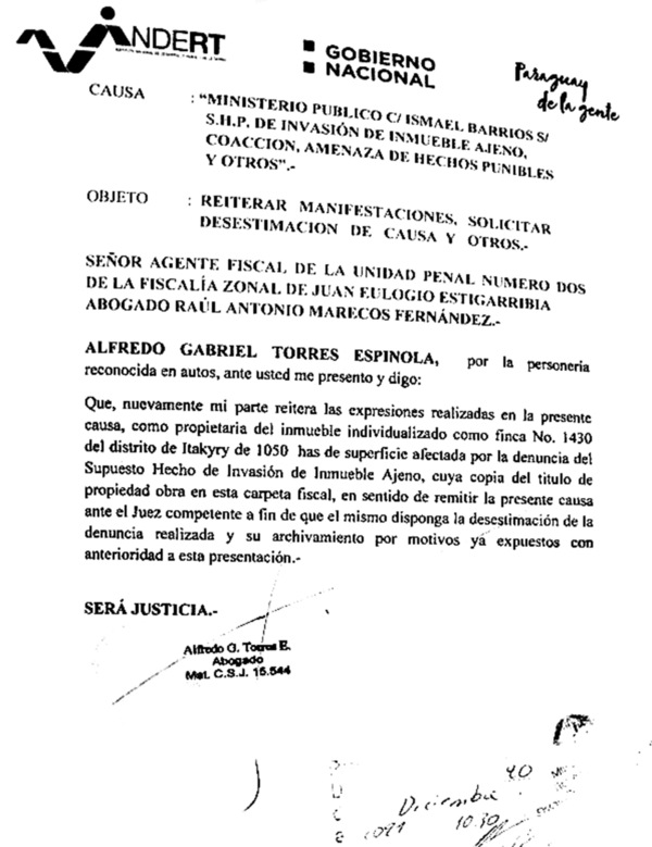 Terrateniente brasileño logra desalojar a familias paraguayas de tierras en Itakyry - La Clave