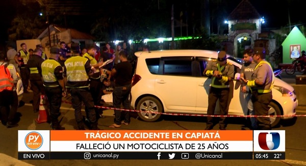 Joven pierde la vida tras impactar contra un automóvil en Capiatá - Unicanal