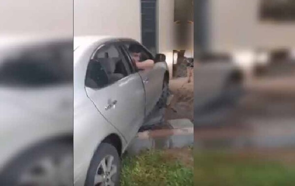 Policías ebrios chocan contra una vivienda en Luque – Prensa 5