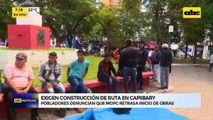 Exigen construcción de ruta en Capiibary - ABC Noticias - ABC Color