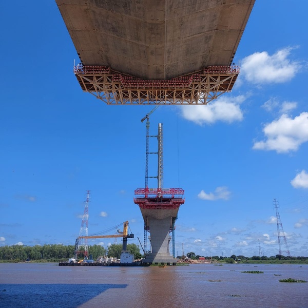 Puente Héroes del Chaco a menos de 100 metros de la unión física - .::Agencia IP::.