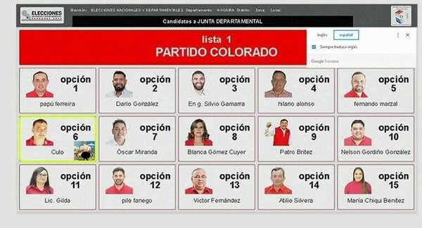 ¿Qué pasó acá?: “Culo” aparece por error en simulador de máquina de votación - Radio Imperio