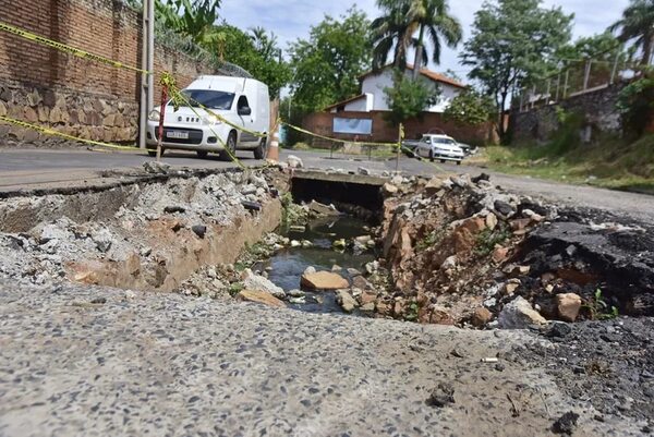 Asunción: comuna destapa canales para inicio de obra, pero no coloca señalética suficiente - Nacionales - ABC Color