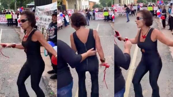 Diario HOY | Nora Ruoti bailó samba como manifestación contra la SET