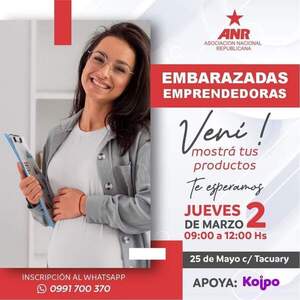 ANR: mañana será la feria para embarazadas emprendedoras; las inscripciones siguen abiertas - ADN Digital