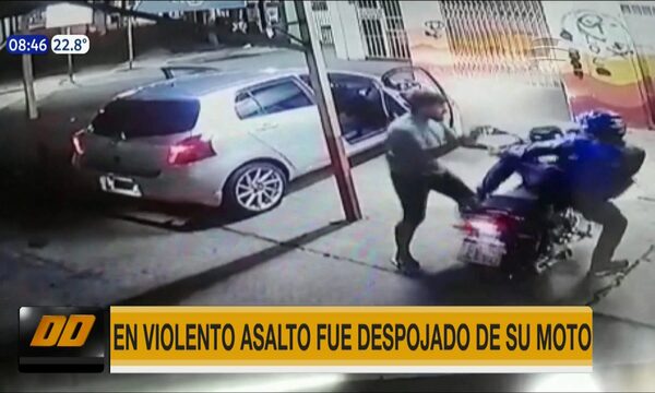 Roban motocicleta a joven trabajador | Telefuturo