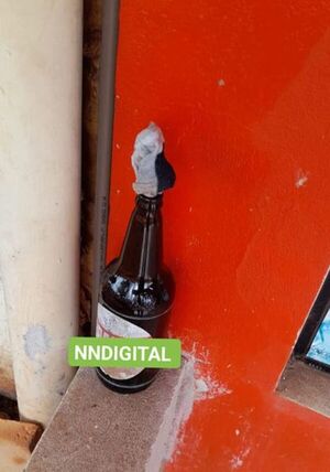ENCONTRARON UNA BOMBA MOLOTOV EN LA PUERTA DE UN CASINO EN SANTA ROSA DEL AGUARAY - La Voz del Norte