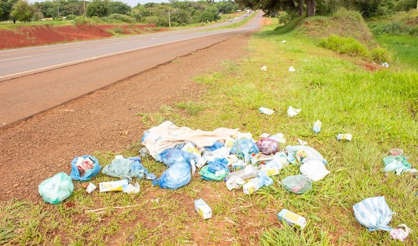 En Potrero Jardín arrojan basura al costado de la Ruta PY02 - La Clave