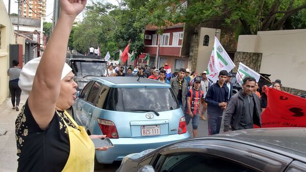 Campesinos lanzan su tradicional marcha por Asunción
