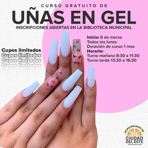 Curso de esculpida de uñas en la biblioteca municipal de CDE - La Clave