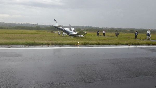 Pista mojada ocasiona accidente aéreo en aeropuerto