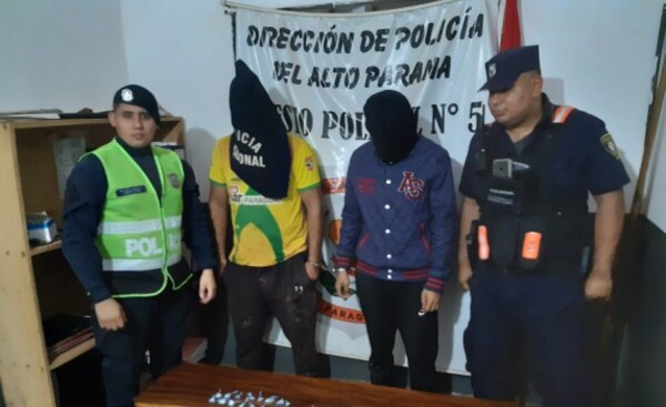 Detuvieron a dos "deliverys" de drogas en Ciudad del Este