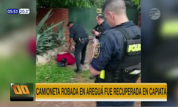 Recuperan camioneta robada y detienen a presunto delincuente | Telefuturo