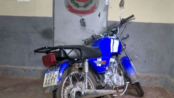 Moto robada fue recuperada en tres minutos
