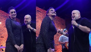 Payo Cubas cantándole a India Guaraní y muy cerca - Teleshow