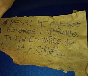 “Messi, te estamos esperando”, versa parte del mensaje dejado en ataque de supermercado - trece