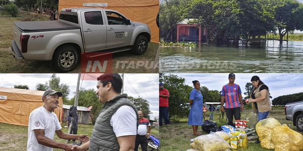 GOBERNACIÓN ASISTE A POBLADORES DEL DISTRITO DE SAN COSME Y DAMIÁN AFECTADOS POR LA CRECIENTE - Itapúa Noticias