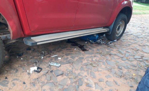 Mujer y tres menores que iban en una moto, heridos en accidente