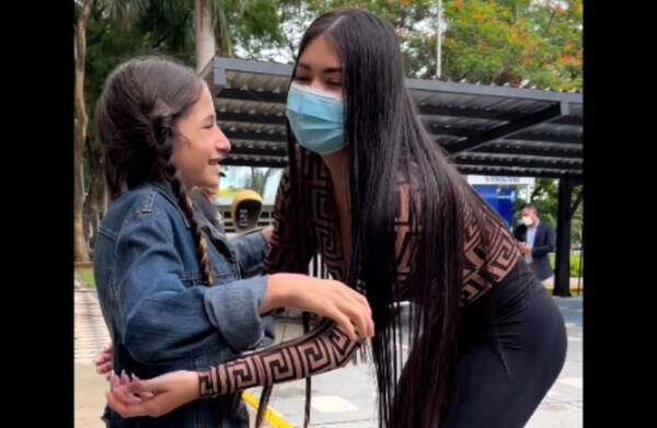 [VIDEO] Laurys y su "batallón pynandi" consiguieron un lugar para Mía en el IPS