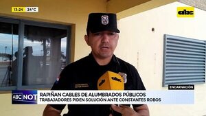 Video: rapiñan cables de alumbrados públicos - ABC Noticias - ABC Color