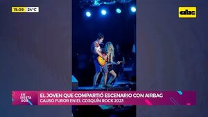 Video: el joven que compartió escenario con Airbag - Ensiestados - ABC Color