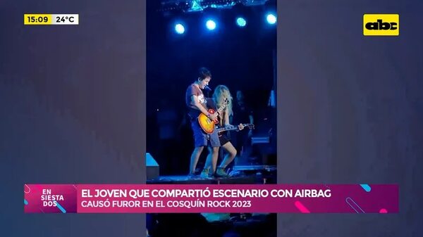 Video: el joven que compartió escenario con Airbag - Ensiestados - ABC Color