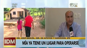 Cirugía de Mía se realizará en IPS luego del resultado de sus estudios
