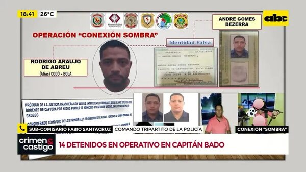 Operativo “conexión sombra” - Crimen y castigo - ABC Color