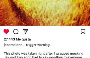 Jea Malone, actriz de Los Juegos del Hambre, declaro ser agredida sexualmente durante el rodaje.