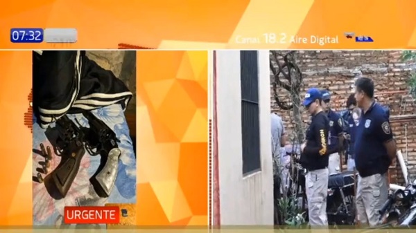 Allanamiento en Luque por supuesto intento de sicariato - Noticias Paraguay