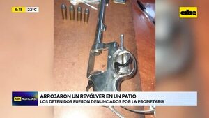 Video: arrojaron un revólver en el patio de una casa - ABC Noticias - ABC Color