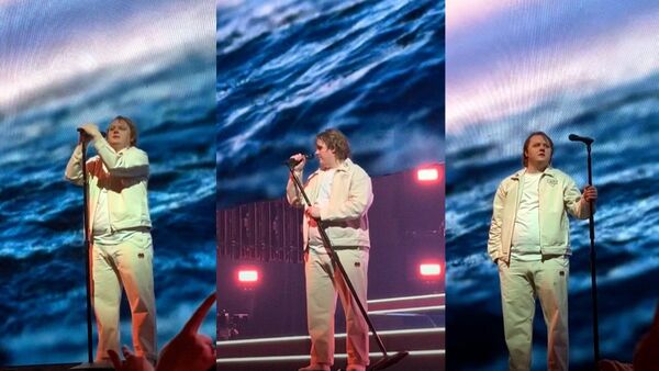 La emotiva reacción del público cuando Lewis Capaldi sufrió una crisis en el escenario