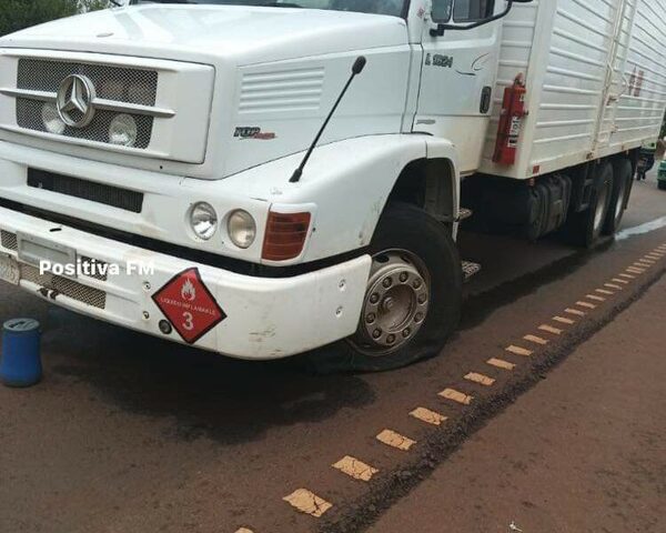 Piratas del asfalto a balazos pararon camión para asaltarlo